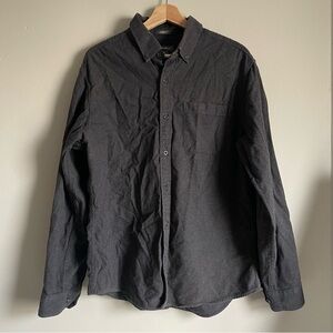 Eddie Bauer Men’s Charcoal Classic Fit Button-Up Shirt